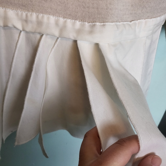 Tibi Merino Wool Layered Mixed Media Blouse - Picture 5 of 9